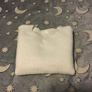 H&M  fuzzy sweater blouse